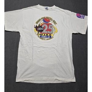 Jacksonville Jaguars Vintage Shirt Pittsburgh Monday‎ Night Football Debut ABC